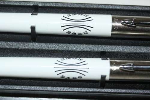 A superb and extremely rare vintage "SABC/ SAUK" (1976 to 1996) boxed Parker pen and pencil set