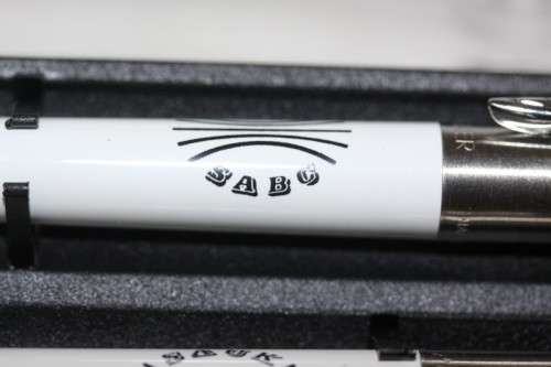 A superb and extremely rare vintage "SABC/ SAUK" (1976 to 1996) boxed Parker pen and pencil set