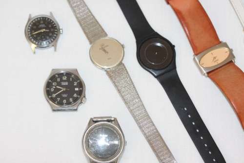 A 'job lot' of assorted ladies & gents watches for spares or for restoration incl Swatch - RS17Sale