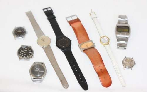 A 'job lot' of assorted ladies & gents watches for spares or for restoration incl Swatch - RS17Sale