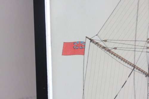 Stunning "The Barquentine Waterwitch" framed print in awesome condition - RS17Sale
