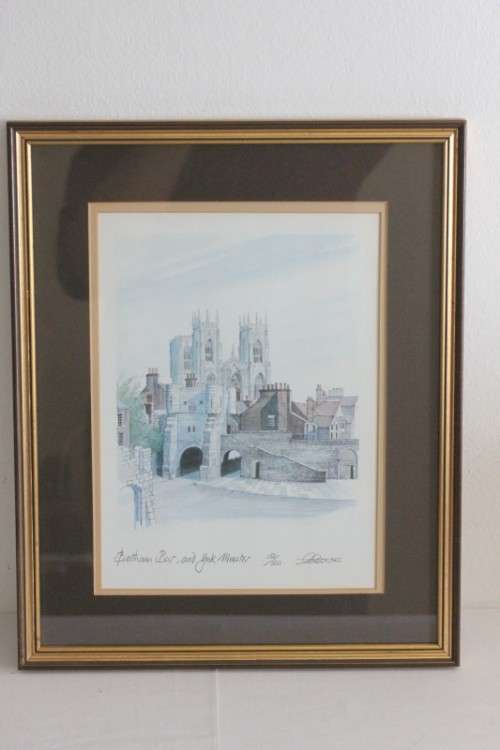Stunning limited edition "Bootham Bar and York Minster" framed print in awesome condition - RS17Sale