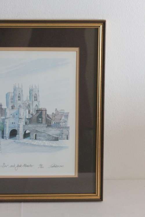 Stunning limited edition "Bootham Bar and York Minster" framed print in awesome condition - RS17Sale