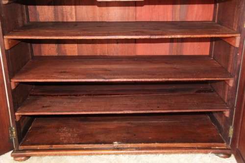 A stunning Teak cabinet with two drawers & two cupboards w/ large shelves - lovely in a home/ office