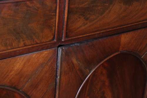 A stunning Teak cabinet with two drawers & two cupboards w/ large shelves - lovely in a home/ office