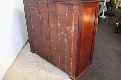 A stunning Teak cabinet with two drawers & two cupboards w/ large shelves - lovely in a home/ office
