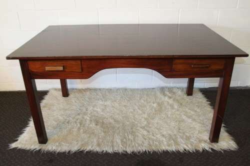 An amazing solid teak large desk with two drawers in great condition, perfect for home study/ office