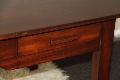 An amazing solid teak large desk with two drawers in great condition, perfect for home study/ office