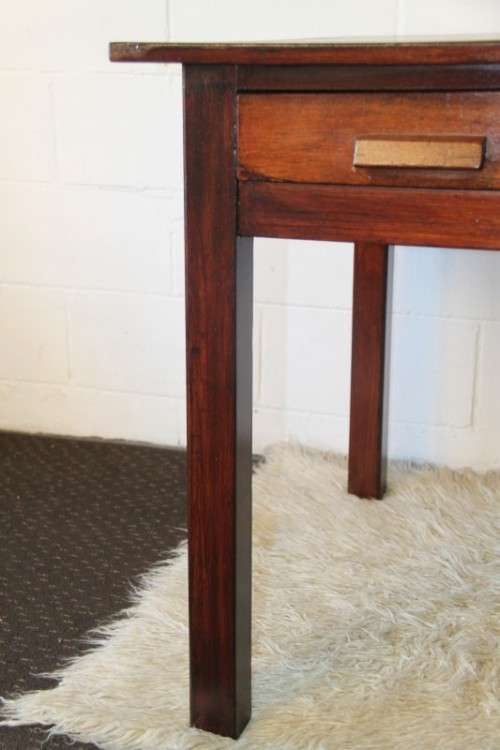 An amazing solid teak large desk with two drawers in great condition, perfect for home study/ office
