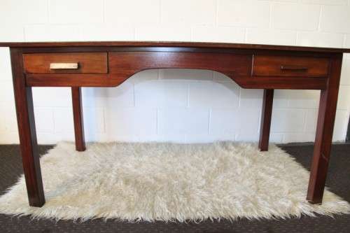 An amazing solid teak large desk with two drawers in great condition, perfect for home study/ office