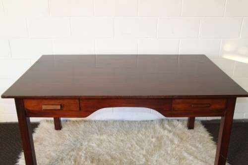 An amazing solid teak large desk with two drawers in great condition, perfect for home study/ office