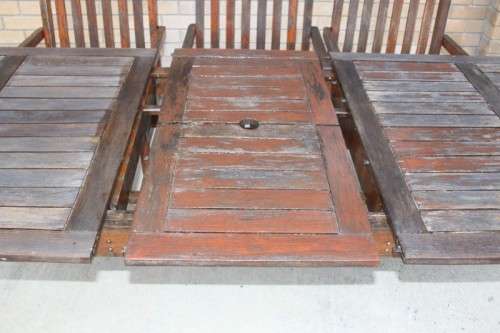 An awesome Garden Pro solid wooden 8-seater garden/ patio set including 8x armchairs & extend table