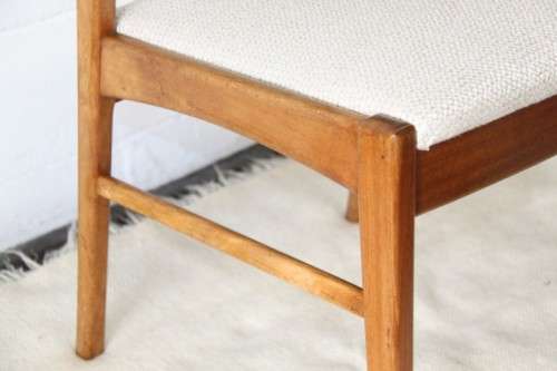 Two awesome "ladder back" dining chairs w upholstered seats, perfect for extra seating - price/chair