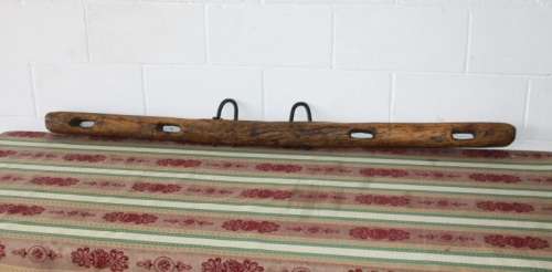 An awesome handmade antique ox yoke with attachments in great condition - awesome for display!!