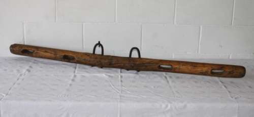 An awesome handmade antique ox yoke with attachments in great condition - awesome for display!!