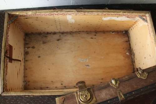 A wonderful large vintage travel/ storage trunk - ideal for extra storage in the house