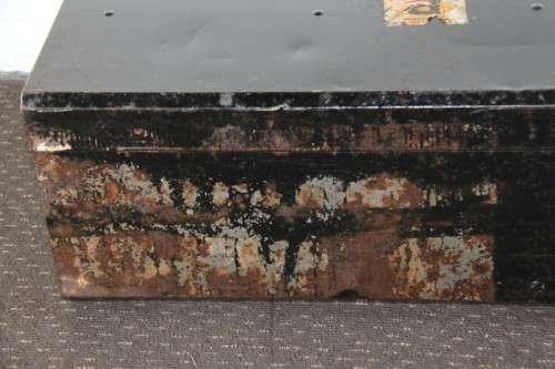 Awesome large vintage c1970's metal travel/ storage trunk; loads of space for storage - RS17Sale