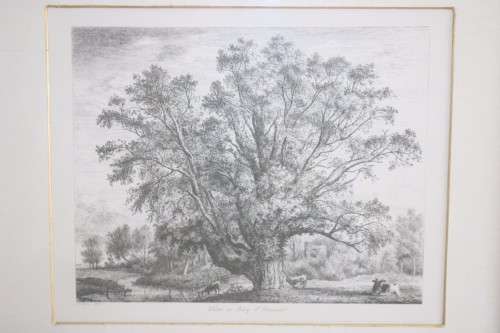 Two exquisitely framed (behind glass) J.G. Strutt titled etching prints - price/print