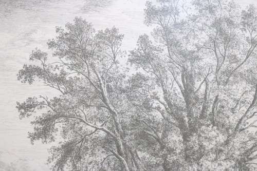 Two exquisitely framed (behind glass) J.G. Strutt titled etching prints - price/print