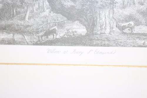 Two exquisitely framed (behind glass) J.G. Strutt titled etching prints - price/print
