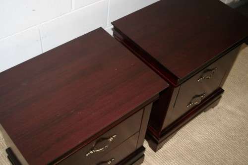 Two wonderful modern single drawer bedside pedestals in amazing condition - Price/pedestal
