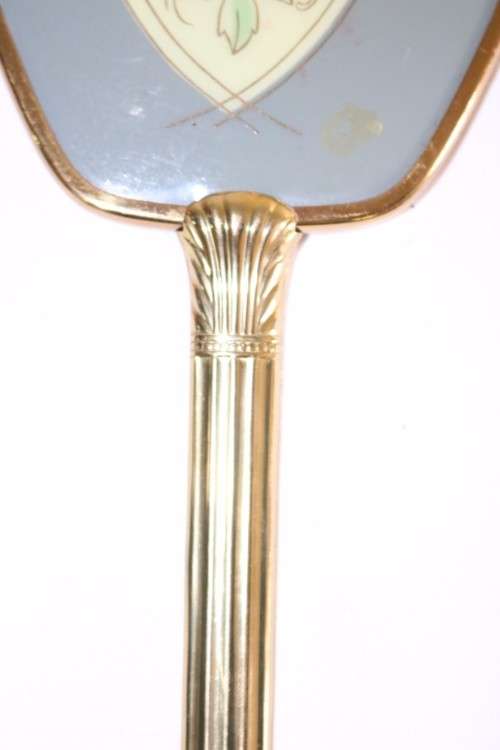 A wonderfully elegant vintage hand mirror with bevelled glass in great condition - RS17Sale