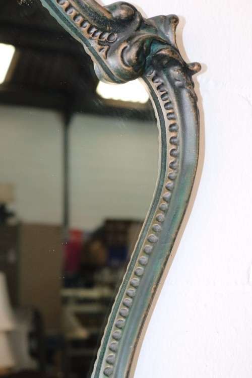An incredible antique moulded & gabled wall mirror w/ stunning ornate detailing - RS17M