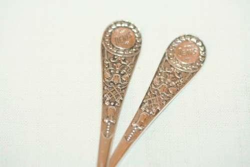 A magnificent antique hallmarked sterling silver "James Dixon & Sons" boxed fork and spoon set