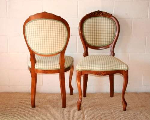 8x magnificent solid mahogany dining chairs incl. 2x carvers & 6x comfortable chairs - price/chair