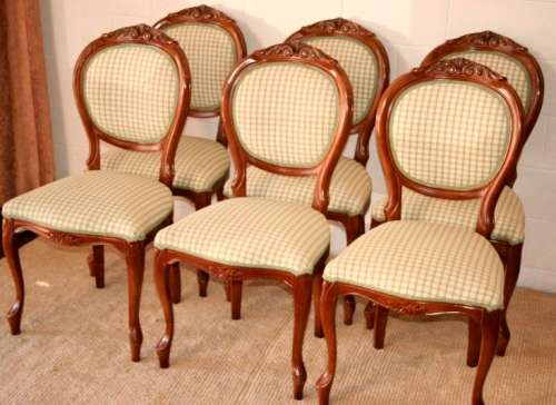 8x magnificent solid mahogany dining chairs incl. 2x carvers & 6x comfortable chairs - price/chair