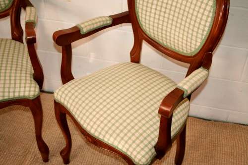 8x magnificent solid mahogany dining chairs incl. 2x carvers & 6x comfortable chairs - price/chair