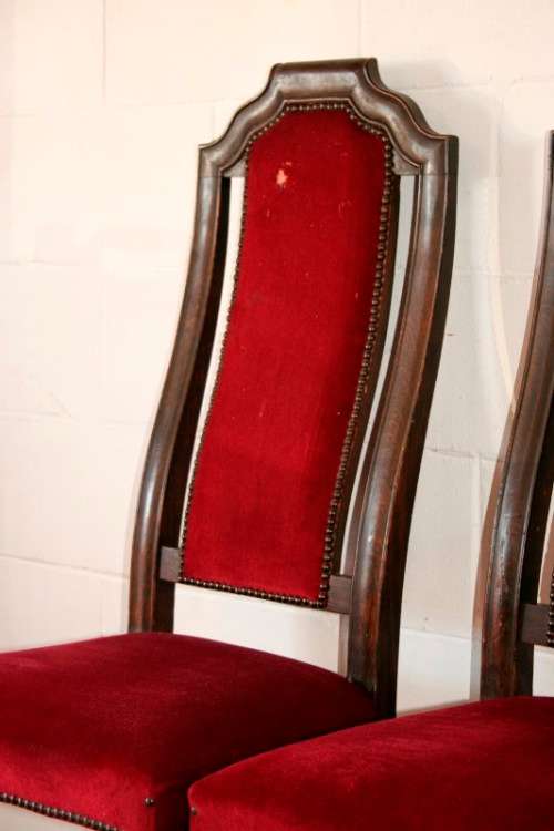 **RS17** Set of 6x stunning Victorian English oak high-back dining chairs incl 2x carver chairs