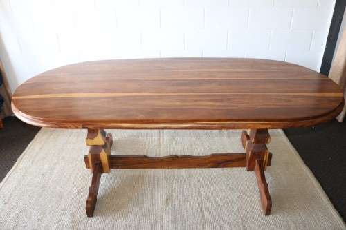 An absolutely magnificent African Blackwood 8-seater dining suite in exquisite condition - WOW