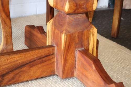 An absolutely magnificent African Blackwood 8-seater dining suite in exquisite condition - WOW