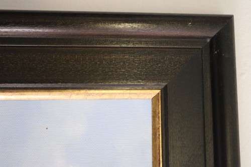 A wonderful large framed and signed oil on board painting of a magnificent elephant - stunning art!