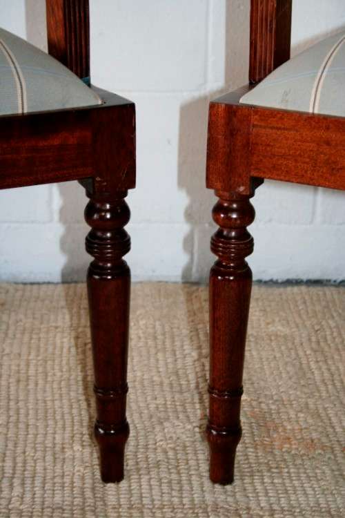 2x original Hans v/d Merwe mahogany Georgian style carver chairs, perfect visitor chair! price/chair