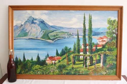 A fantastic signed "H. Moolman"  oil on board painting of a lovely landscape - incredible art!