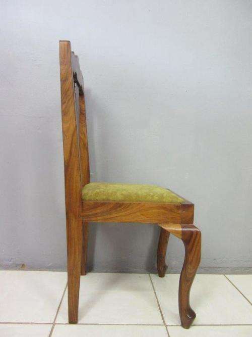 A stunning African blackwood upholstered dining / occasional chair in fantastic condition - RS17Sale