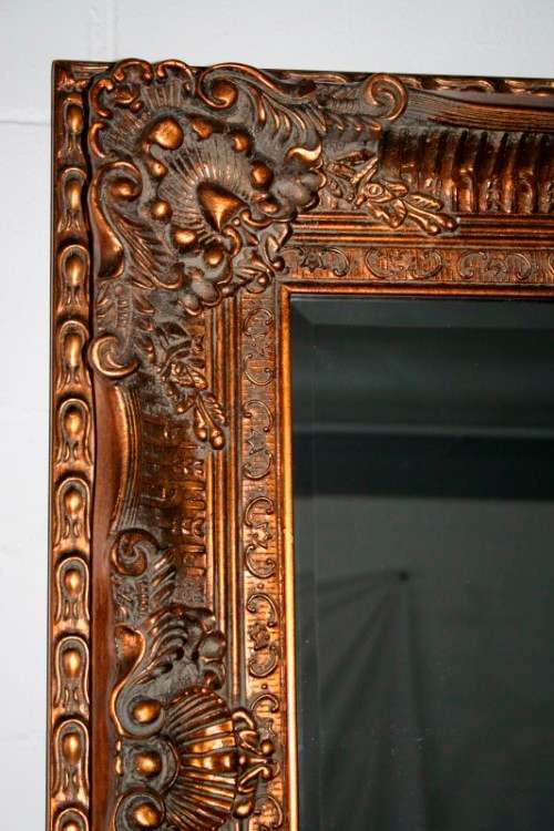 A magnificent HUGE (184cm x 93) bevelled glass ornate gold gilded dress/ buffet mirror - RS17M