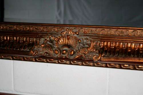 A magnificent HUGE (184cm x 93) bevelled glass ornate gold gilded dress/ buffet mirror - RS17M