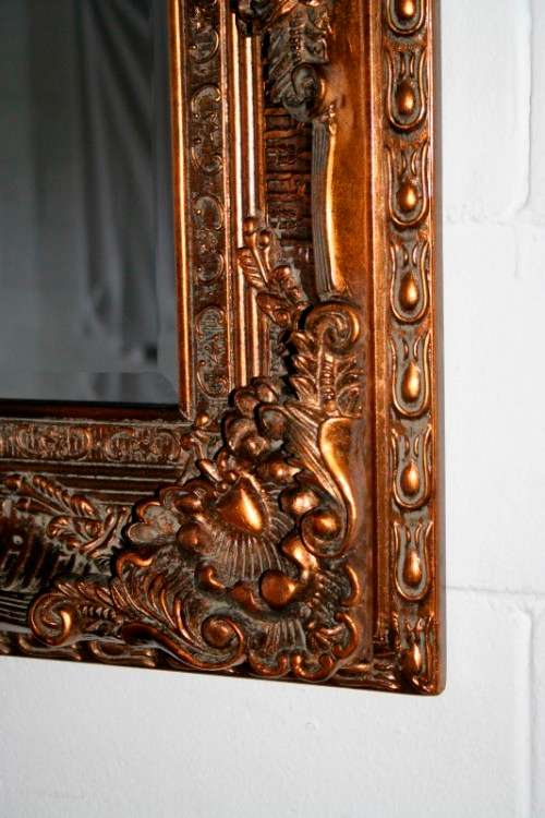 A magnificent HUGE (184cm x 93) bevelled glass ornate gold gilded dress/ buffet mirror - RS17M