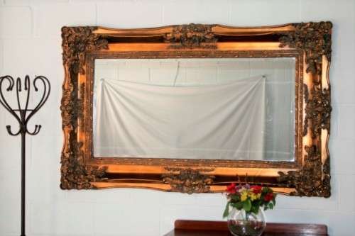 Superbly detailed huge (150cm x 89cm) ornately moulded bevelled glass dressing/ mantle mirror RS17M