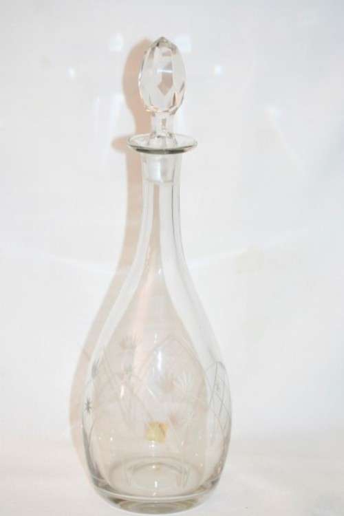 **RS17** An incredible Portuguese made "Ivima" Crystal liqueur decanter with a cut crystal stopper