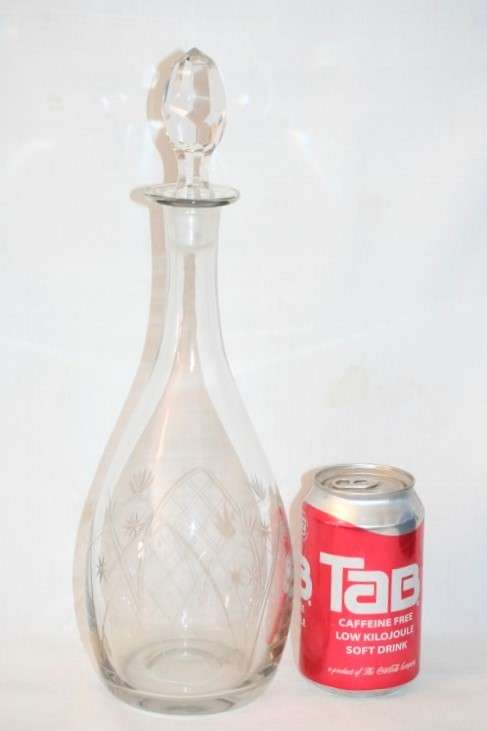 **RS17** An incredible Portuguese made "Ivima" Crystal liqueur decanter with a cut crystal stopper