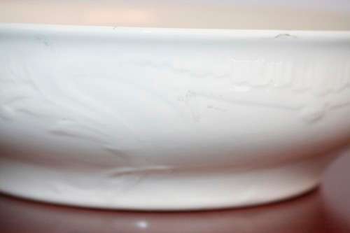 A beautiful X-large (39.5cm) Belgian made Royal Boch "Classic" Ivory porcelain bowl = Stunning!!!