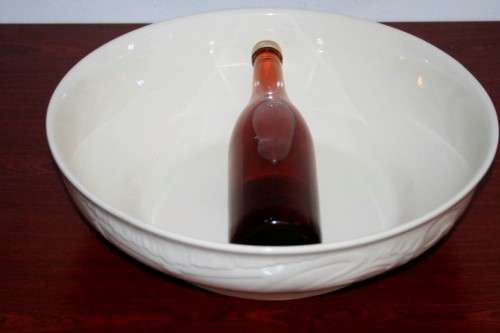 A beautiful X-large (39.5cm) Belgian made Royal Boch "Classic" Ivory porcelain bowl = Stunning!!!