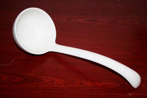 An exquisite Belgian made Royal Boch "Classic" Ivory porcelain lidded soup tureen with a large ladle