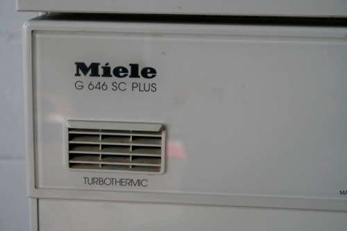 An awesome German made "Miele" model G464SC Plus Turbothermic 12-setting dishwasher