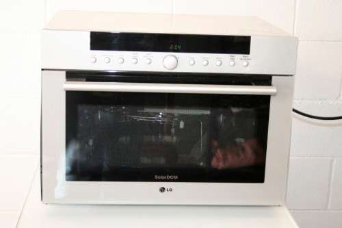 A superb LG "Solardom" model: MP-9485S 34L silver combo Microwave oven in excellent condition