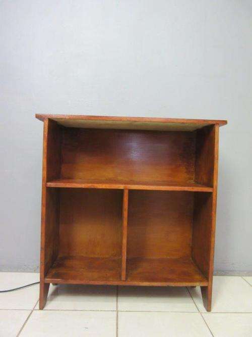 Lovely stylish wooden book case with three compartments - great in a study, reading room! RS17Sale